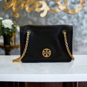 Tory burch black chain shoulder bag